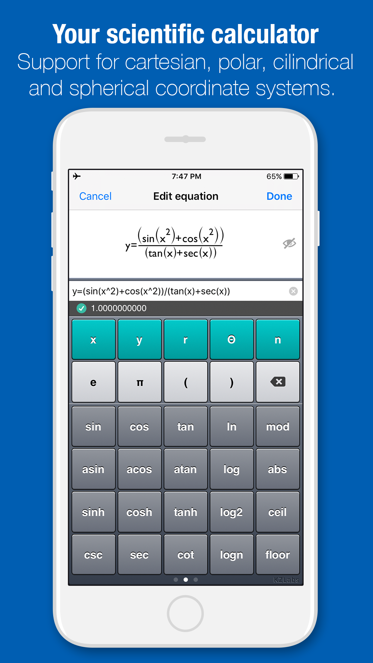 Scientific calculator